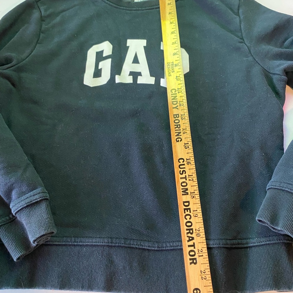 GAP Charcoal Crewneck Sweatshirt with White Logo